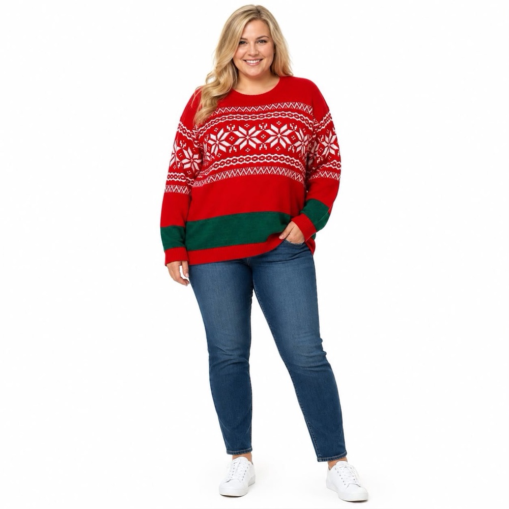 New York Laundry Fair Isle Ugly Christmas Holiday Sweater